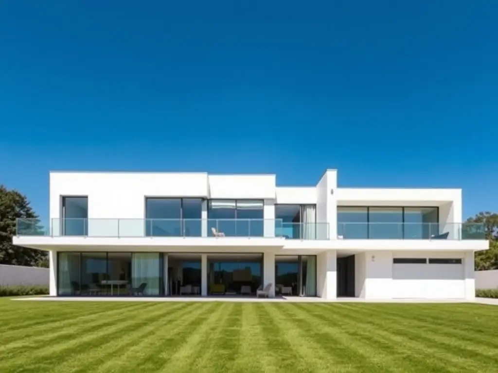 An exterior shot of a newly constructed modern home, highlighting GRB Design's expertise in residential construction.